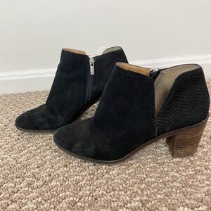 Lucky Brand Black Heeled Boots